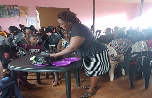 Lunch program in action